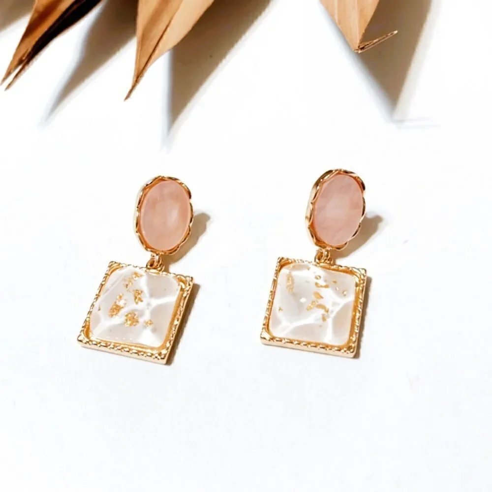 crystal drop earrings #1084